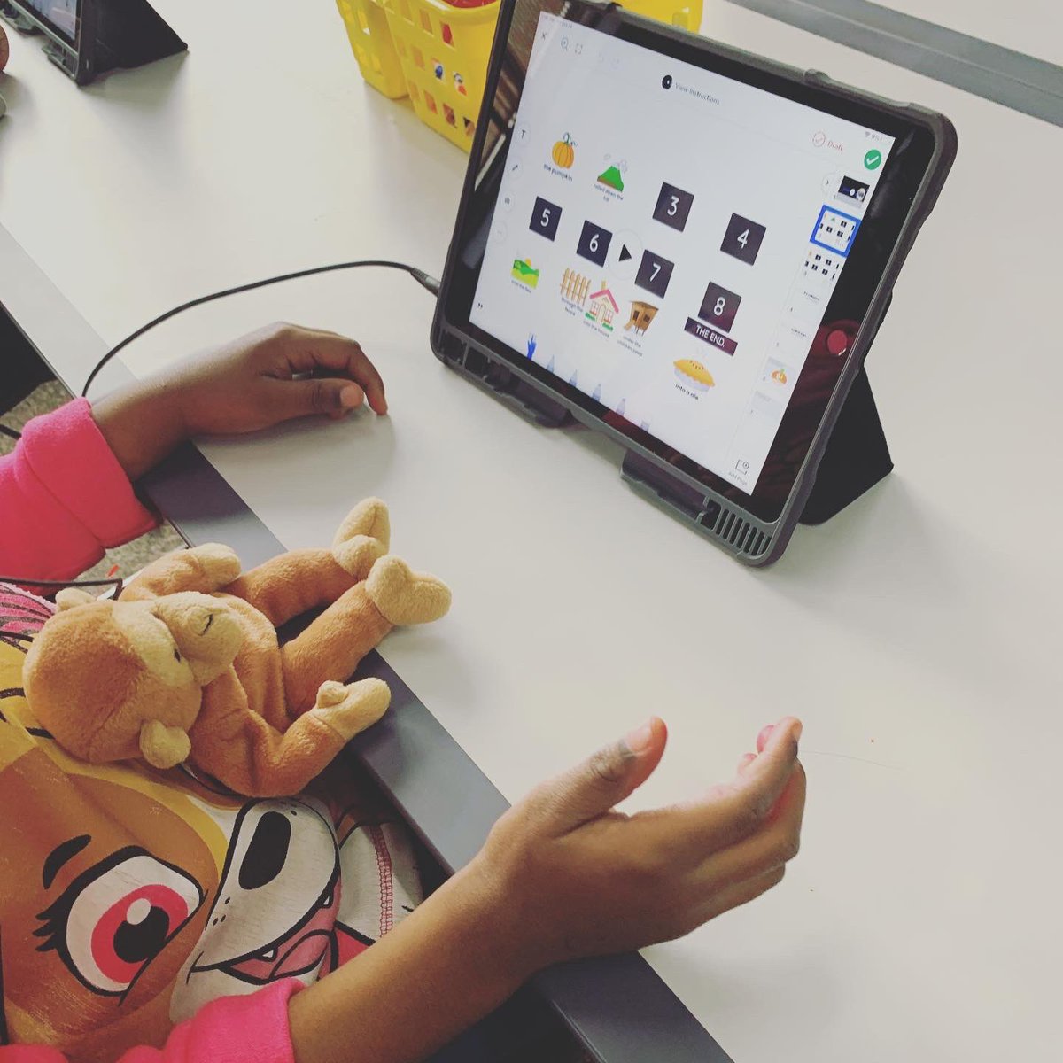 Keadlefirsties's tweet photo. Bringing back pre-Covid fun with “work buddies” aka my old beanie babies! They helped us today with our @Seesaw literacy activity #teacherhack #motivatedstudents #62learns #62united https://t.co/oZpgpzZOpq