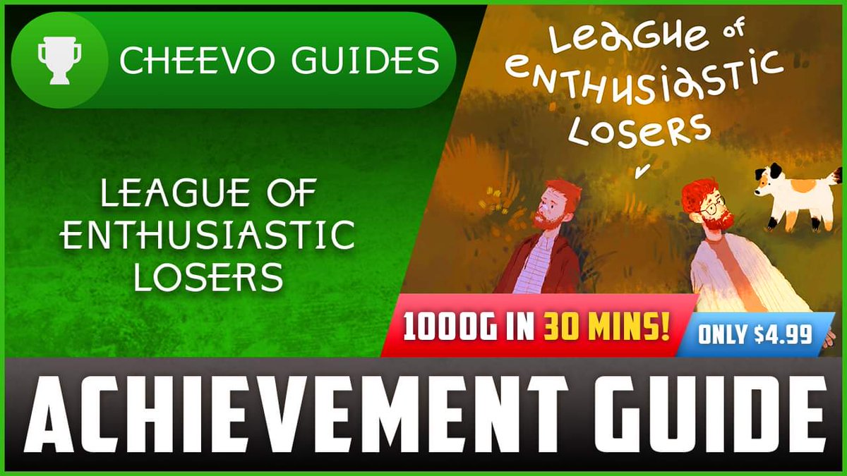 CheevoGuides's tweet photo. 🚨UPLOAD ALERT🚨 
🎮The League of Enthusiastic Losers
📺Achievement / Trophy Guide
🏆1000G IN 30 MINUTES!!
💵ONLY $4.99 (XBOX)⬇️
https://t.co/OzGEP89K6d
📺Video on YouTube📺
https://t.co/C6k6GQP1Sl
________________________________
#Xbox #Achievements https://t.co/gM5vwujkMc