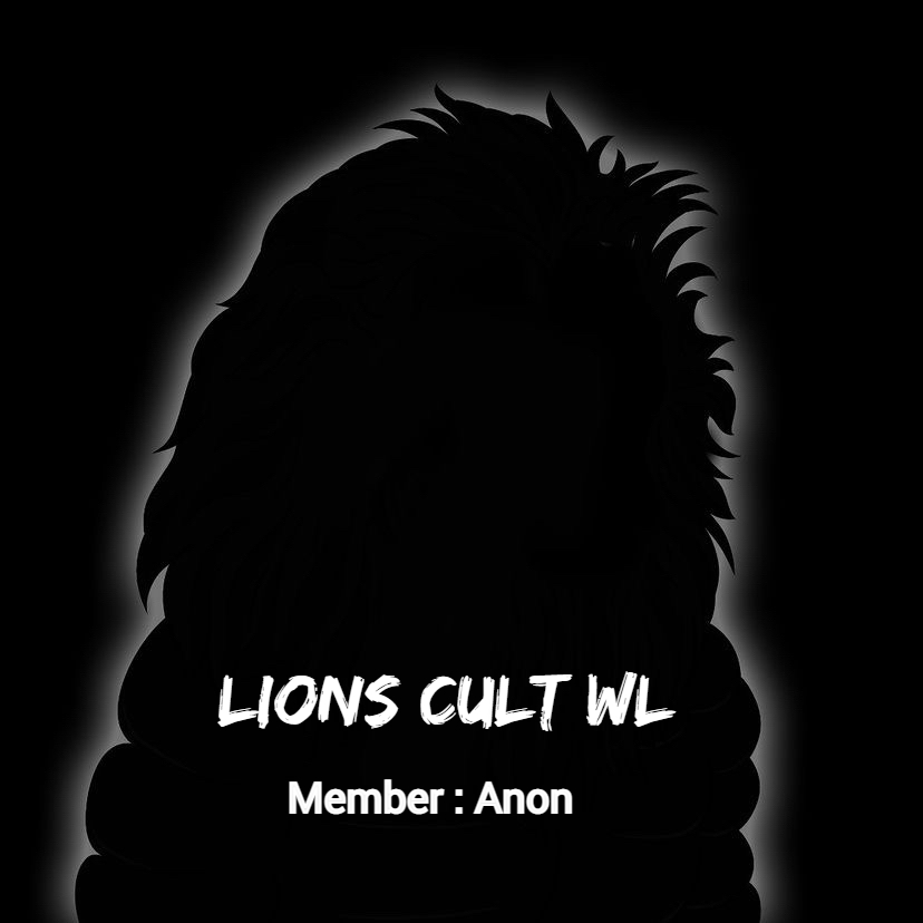 Paidtience's tweet photo. Hey Anon, why do you deserve to be a part of the Lions Cult? 🤔

#LionsCult #Solana #FreeMints #WLOnly https://t.co/6UJkoPqW8z
