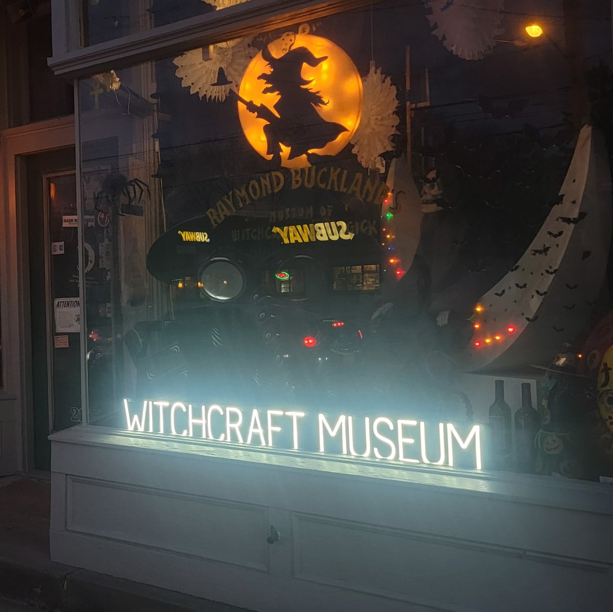 SpellBrite's tweet photo. We cast a Spell(Brite) on this storefront! Visit @BucklandMuseum in Cleveland for guided tours, events, exhibits, and more, along with an impressive collection of occult artifacts. 

#bucklandmuseum #wiccan #witch #witchy #witchcraft  #halloween #customsigns #cleveland #ledsigns https://t.co/PFtDRBPYh5