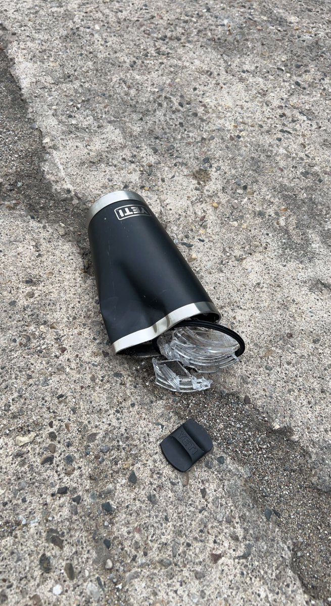 My <a href="/YETICoolers/">YETI</a> rambler is NOT forklift certified