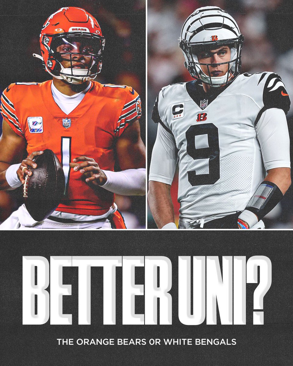 SNFonNBC's tweet photo. Which do you prefer?!

Orange #DaBears
White #RuleTheJungle https://t.co/Uv5pWmNc3F