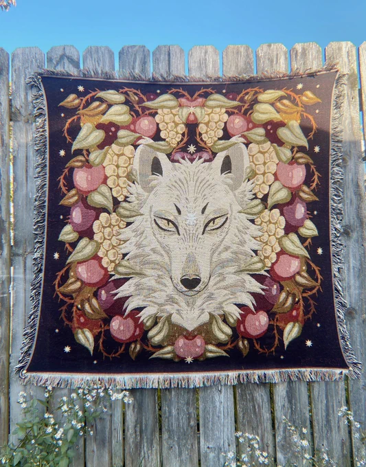  TOMORROW 10/15 @ 1pm EST PREORDERS for Harvest Wolf blankets will be opening on my et/sy for a week!!  