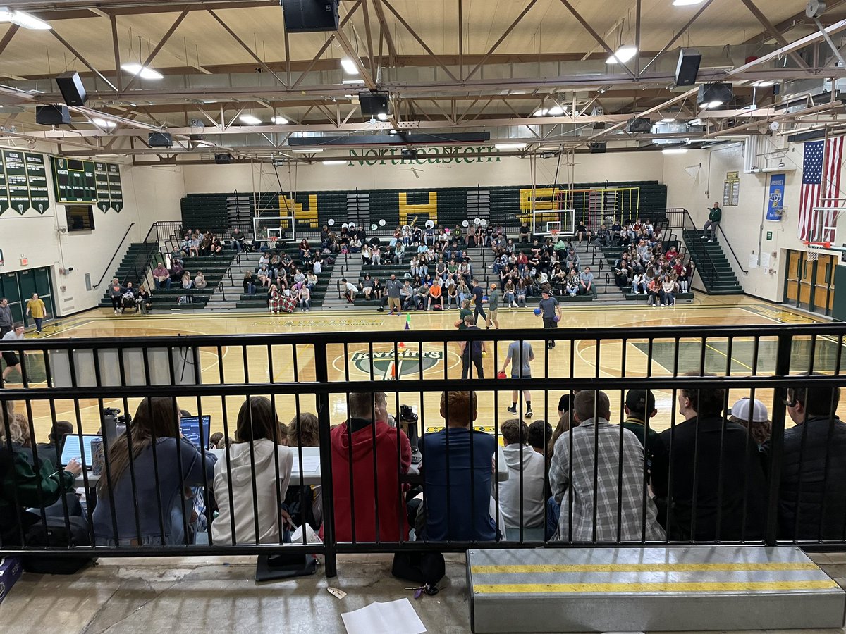 MegRayburn's tweet photo. I’ve had a lot of great days at NHS, but this may be one of the best! NHS Wayne County Drug Free Coalition Dodgeball Tournament is a success! https://t.co/OweeTJ5UG2