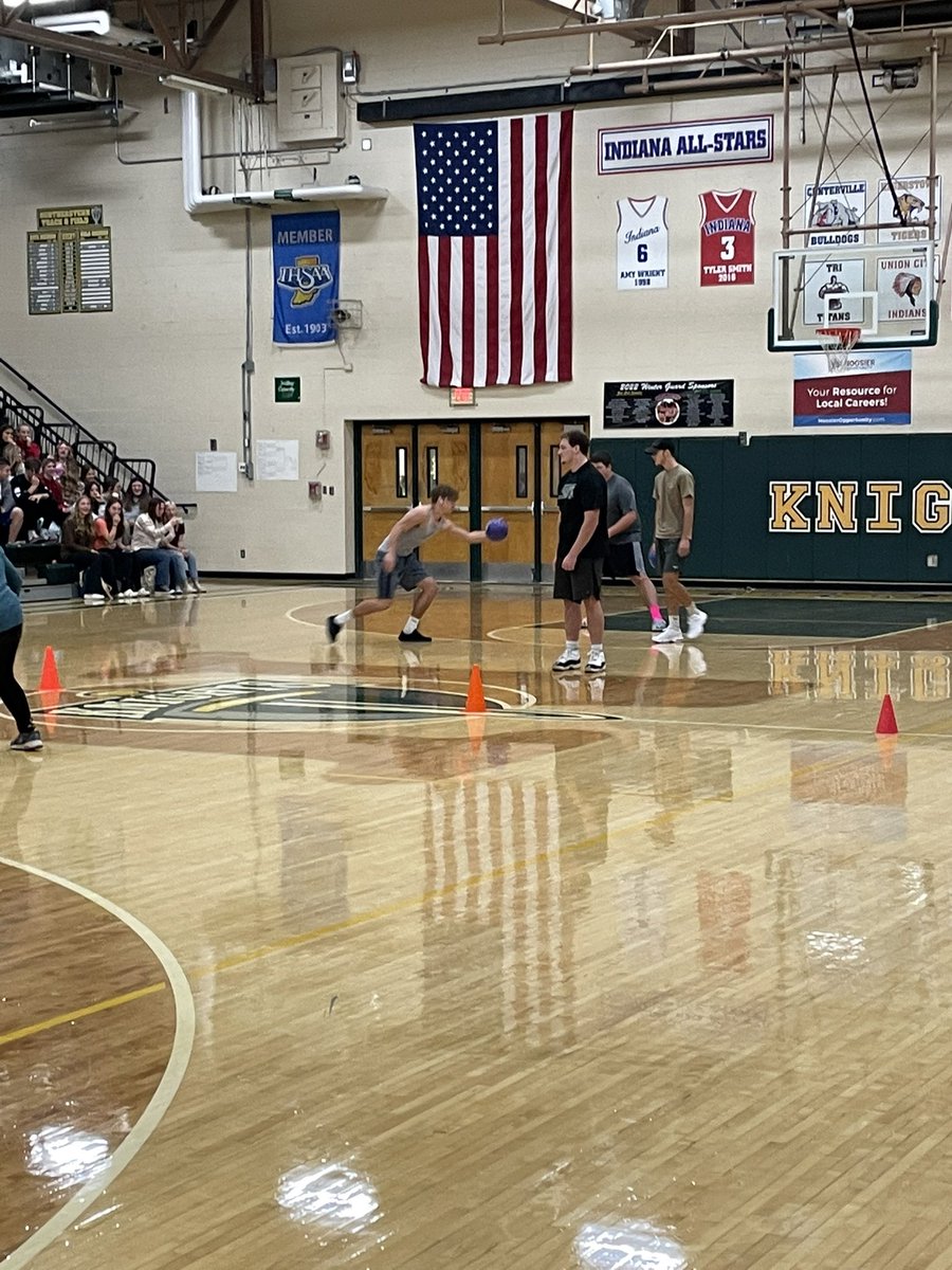 MegRayburn's tweet photo. I’ve had a lot of great days at NHS, but this may be one of the best! NHS Wayne County Drug Free Coalition Dodgeball Tournament is a success! https://t.co/OweeTJ5UG2