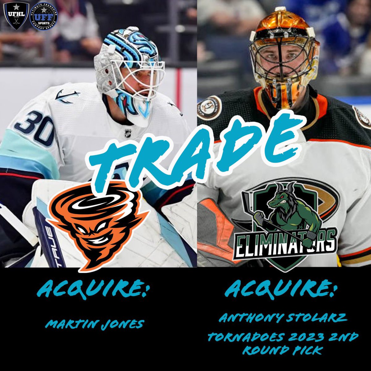 🚨TRADE ALERT🚨

#UFHLTrades #FantasyHockey #HockeyTwitter <a href="/UFHLEliminators/">UFHLEliminators</a> @UFFSports