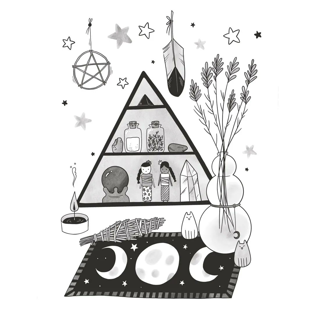 #witchingtober día 6 🕸️ Altar 🕸️