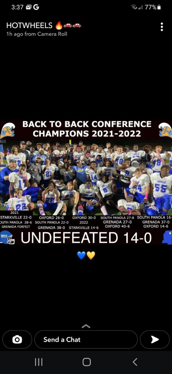 KamarionOaks's tweet photo. Been the best 2 years of my life being coached by @jsmooth501 @CoachKwithaC @JordanInTheSip @TupeloMiddleFB 💛💙🤞 https://t.co/Ql4UtmOweD