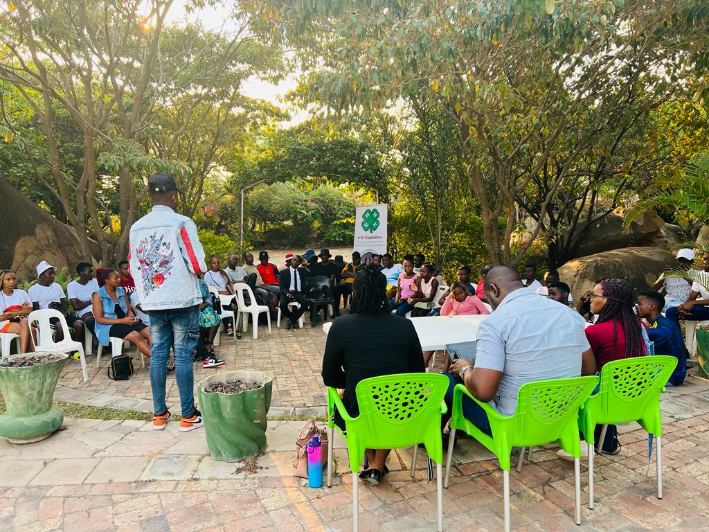 4hZimbabwe's tweet photo. 4-H Zimbabwe continuing with it's students for peace initiative.
This is a peace discussion with students at Women University in Africa as they are preparing for their SRC elections on the 21st of October 2022.
#Students4Peace https://t.co/Lg702N8bjf