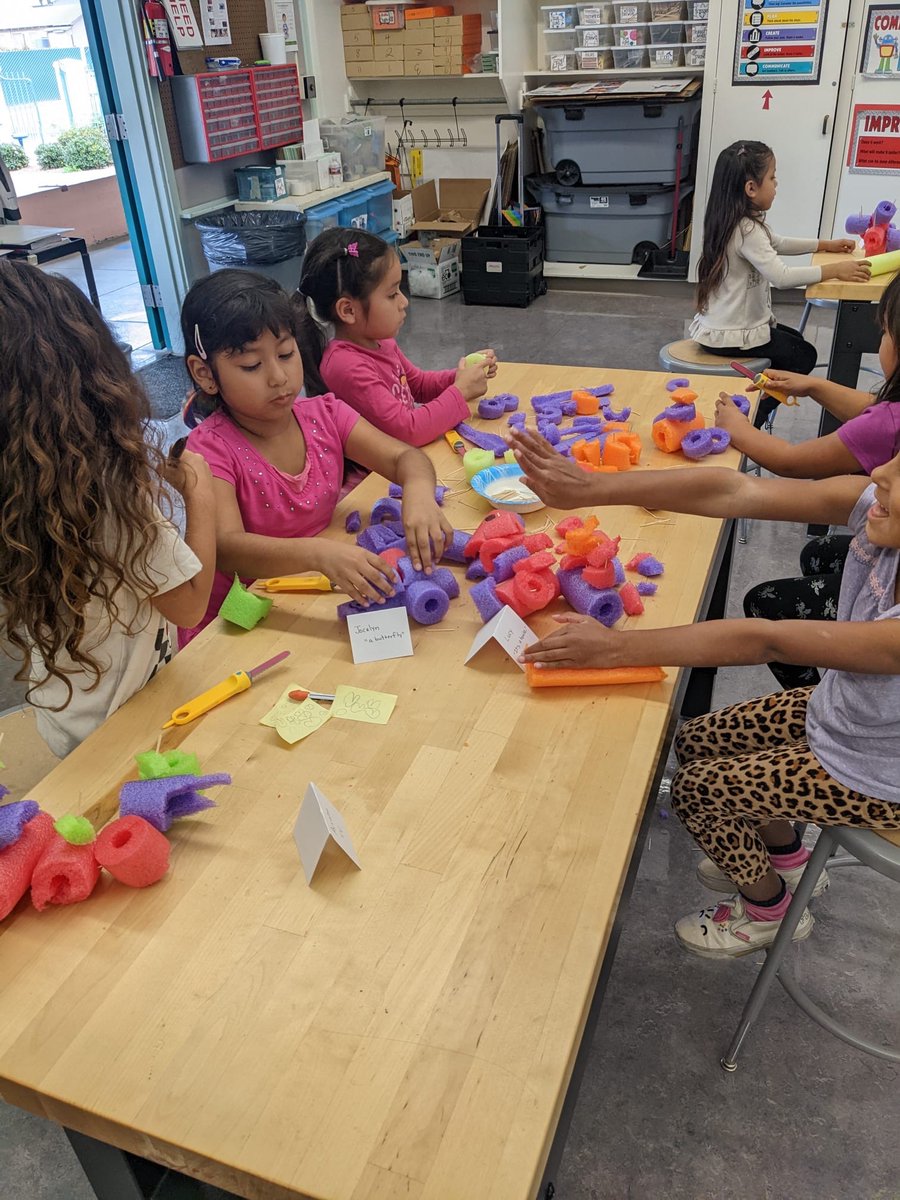 EPFosterSTEM's tweet photo. After reading “The Most Magnificent Thing” by @ashleyspires , our kinder Bears created their own! #LilMakers #STEMeducation @SchoolVentura https://t.co/QJ52WhV88z