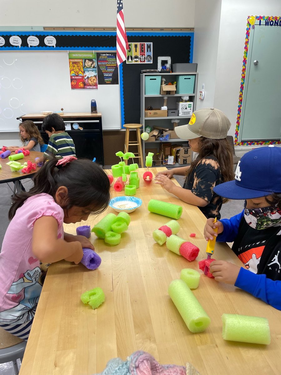 EPFosterSTEM's tweet photo. After reading “The Most Magnificent Thing” by @ashleyspires , our kinder Bears created their own! #LilMakers #STEMeducation @SchoolVentura https://t.co/QJ52WhV88z