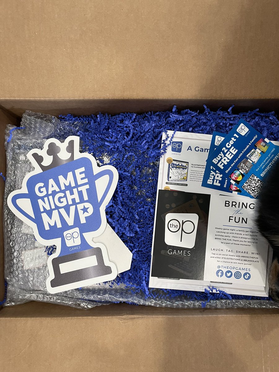 HBernesser's tweet photo. Just got my #telestrations and #blankslate party park! #bringthefun @TheOpGames https://t.co/815pAb8LvY