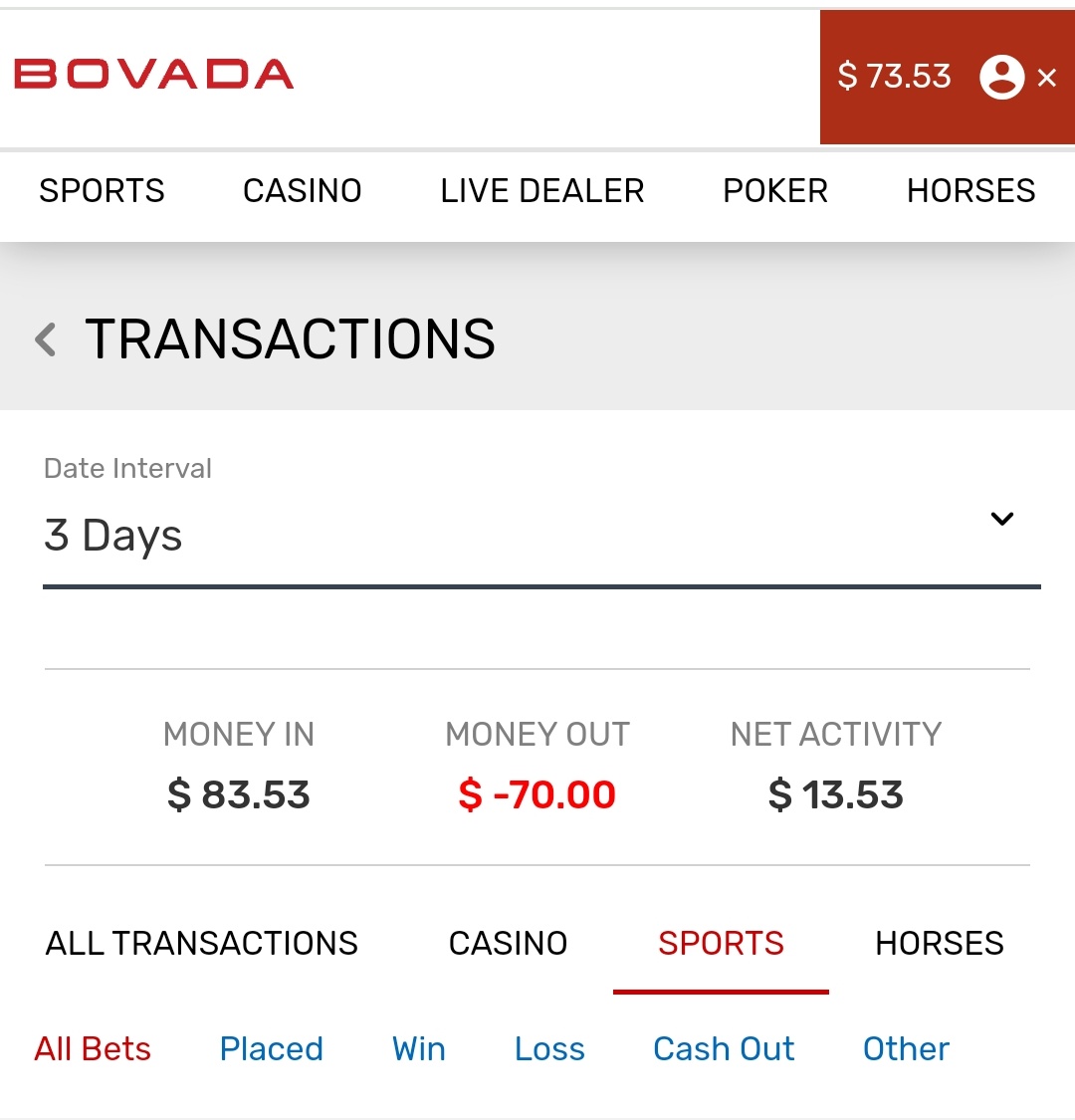 10k win! r/Bovada