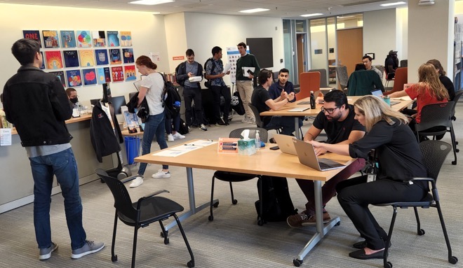 Students <a href="/MITSloan/">MIT Sloan School of Management</a> around their #Culture Wall <a href="/MITSloanCDO/">MIT Sloan CDO</a> - a simple tool for scaling cultural norms that helps leaders facilitate important conversations.