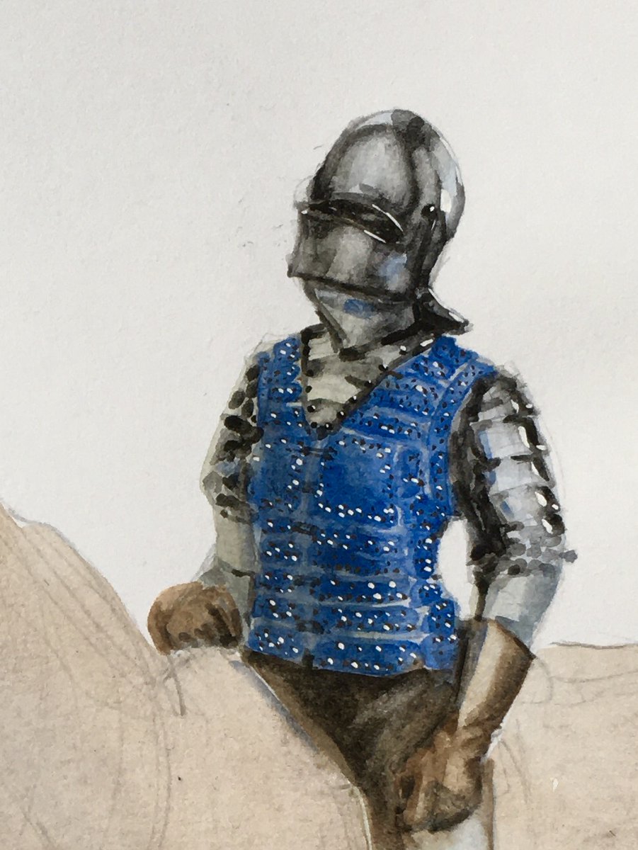 skylinetombs's tweet photo. The old 'here come the PCs' joke when the party in a #DnD -like #ttrpg walk into the low-magic-setting village looking like WoW characters is a classic

but when people saw a knight in full kit irl it must have felt like a visitation

maybe knights and elves are the same thing? https://t.co/MHQVuK6Wh6
