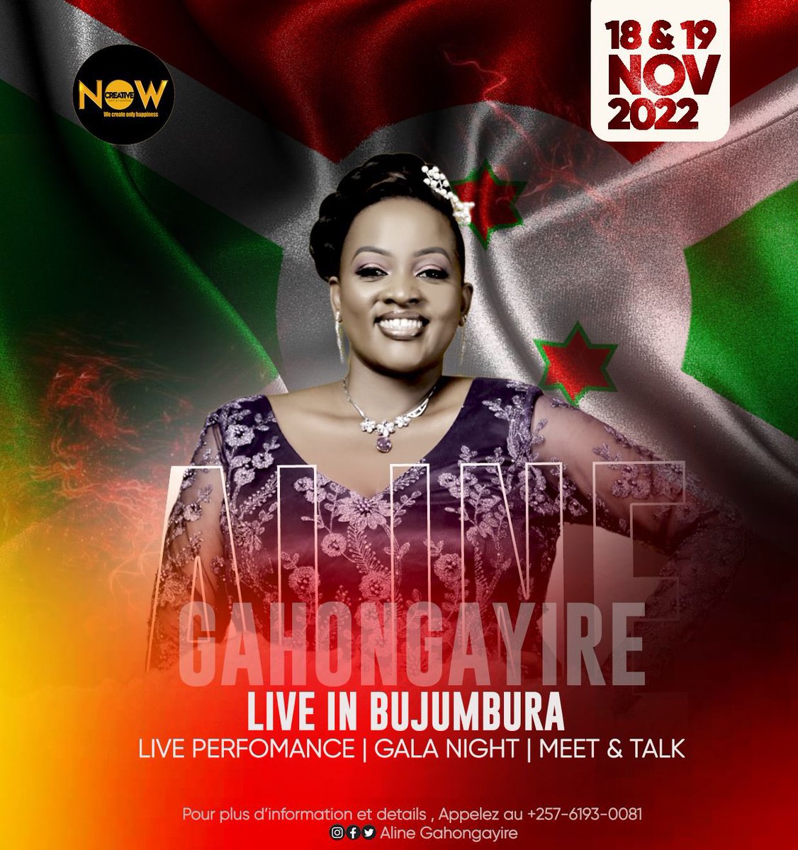 NowCreative1's tweet photo. My ppl get ready for something 🔥 💥 18-19 November
* Soirée de Gala
* Meet and Talk 
#ndanyuzwe #buja @alinegahongayir https://t.co/zfIep92fbm