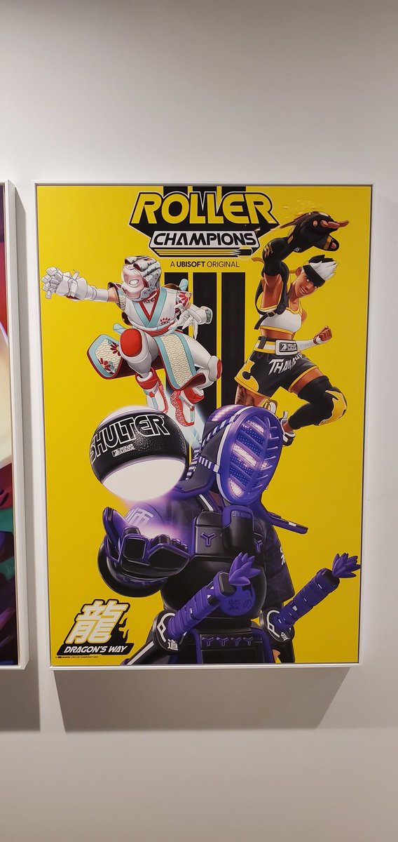 ElRonaldoPablo's tweet photo. Chapter II (#RollerChampions) of my #gamedev journey now hangs on the wall.๐ Still feels so surreal and still a lot of strong imposter syndrome! But I'm learning and getting better. Looking forward to more seasons. Let's go!!! #Ubisoft #UbisoftMTL #UbisoftMontreal https://t.co/Cx0F8gl8K4