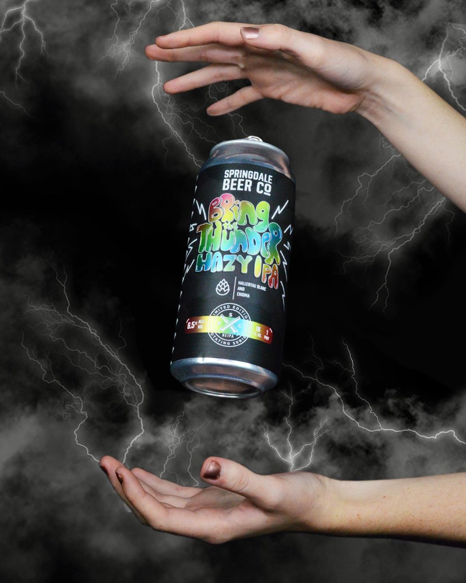 Get eLECTRIFIED with Bring The Thunder!

Crack open a can of this while listening to <a href="/remiwolf/">Remi Wolf</a>'s song "Guerilla" for an explosion of flavor and funk. Check out her song and more that we've been playing on repeat on our Spotify Playlist.