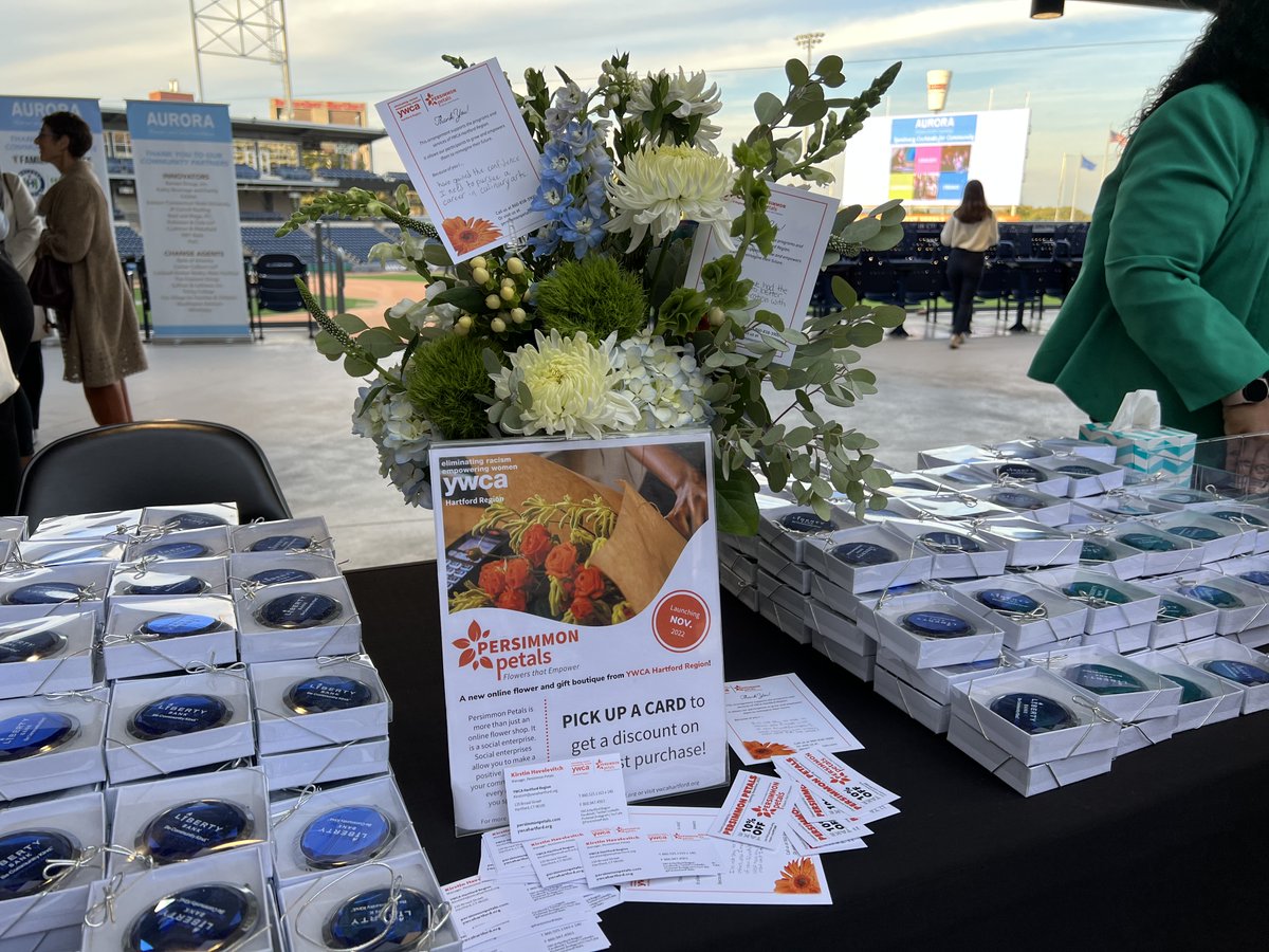 <a href="/PersimmonPetals/">Persimmon Petals</a> had the opportunity to delight attendees at @aurorawomen, Luminary event held at Dunkin Donuts Park, 10/13. Attendees also heard Kylee, a 15 year old YWLC participant recite an excerpt from Amanda Gorman's Poem “The Hill We Climb”. youtu.be/Zy3qqbQPAQU