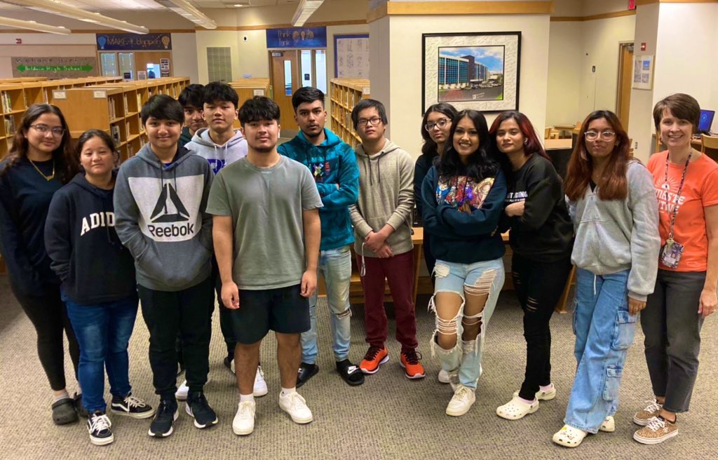 BHS_ESL's tweet photo. Incredibly proud of our ELs who presented about their refugee experiences to over 200 Freshman. Dhan'yavda-TY!  @TheBHSPrincipal @BHSActivities @bwhitfield23 @KEckert74 https://t.co/FOLHRmhVmv