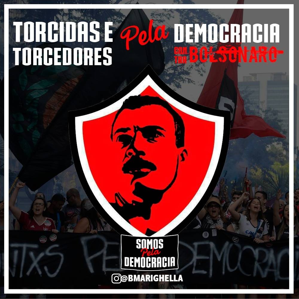 BMarighella's tweet photo. Eleger Lula é fundamental para o país nesse momento. Vamos chutar o fascismo nas urnas, das ruas e das arquibancadas!

(📸 Tânia Rêgo)
#contrabolsonaro #pelademocracia #torcidaspelademocracia https://t.co/KLhMNUeVwW