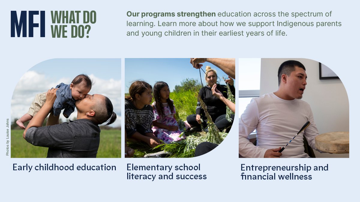 The MFI offers a variety of programs: 
earlyyears.themfi.ca
modelschools.themfi.ca
ayep.themfi.ca
