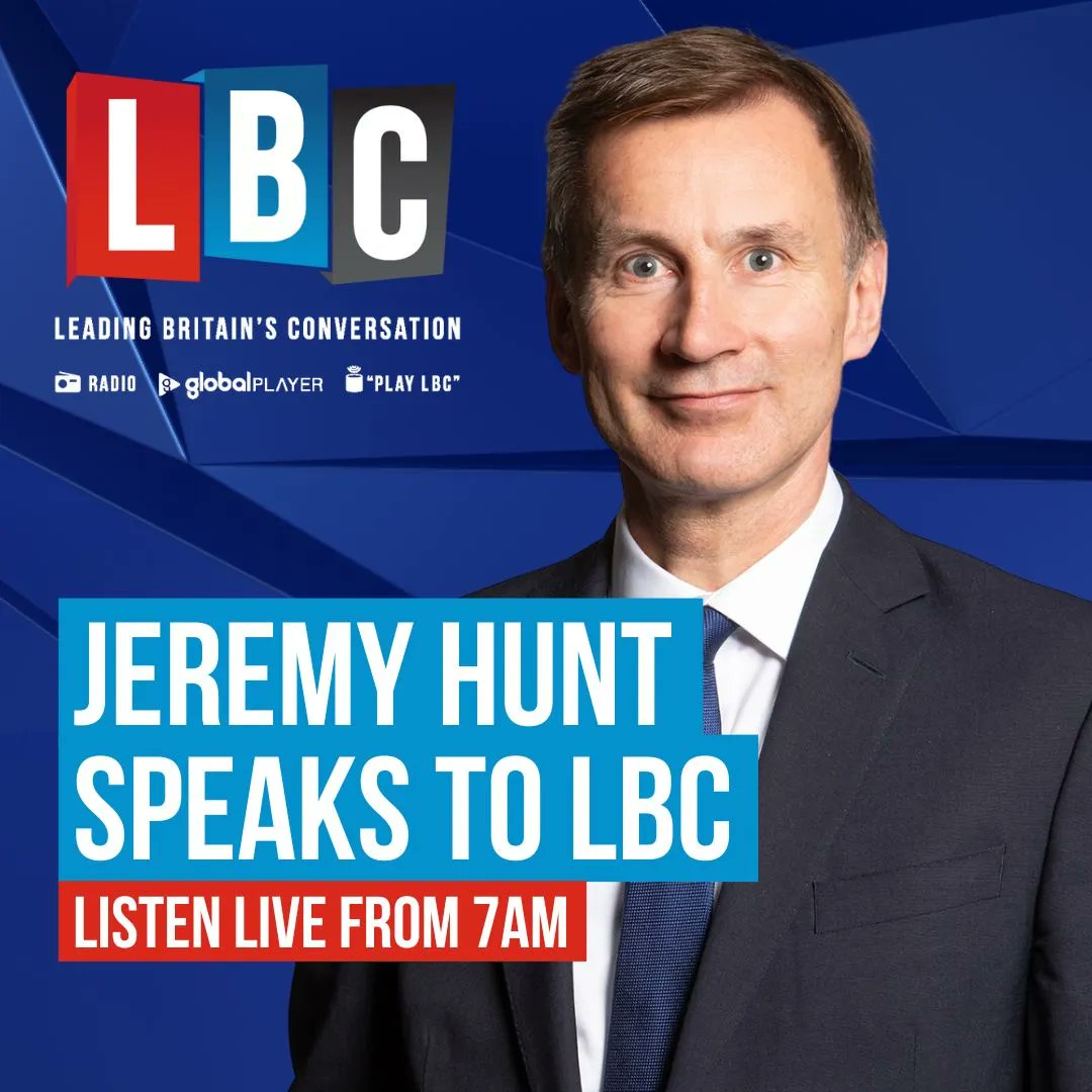 LBC On Twitter New Chancellor Jeremy Hunt Will Be Speaking To LBC On Lbc on twitter new chancellor jeremy hunt will be speaking to lbc on