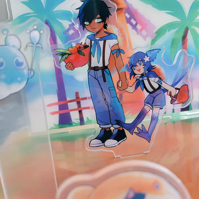 omg the Sanctuary Ancients standees came in but the base is unexpectedly huge  