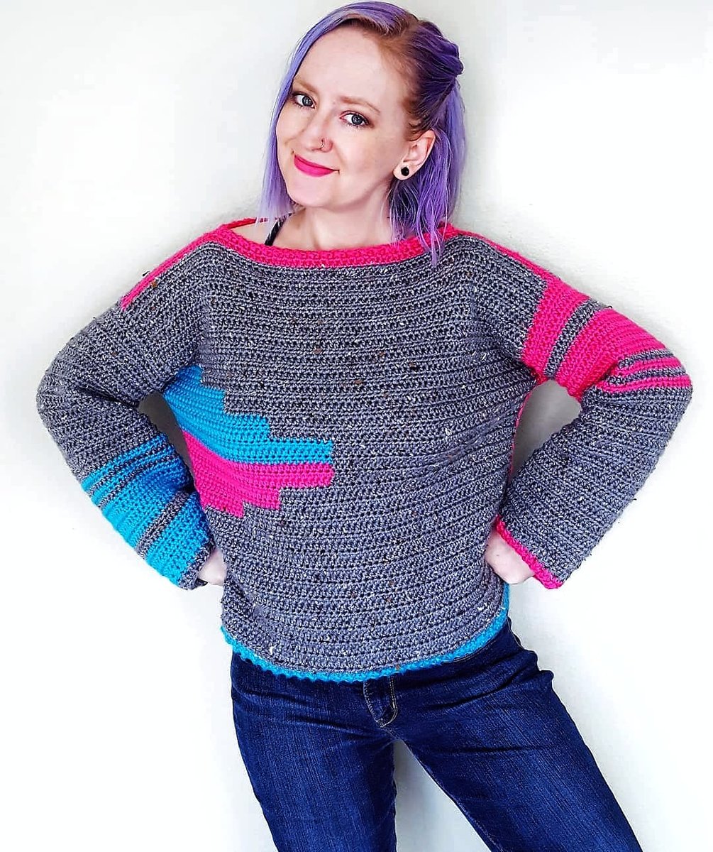 divinedebrisweb's tweet photo. This week's $2 sale pattern is the Agnes Sweater! 
Check it out here - https://t.co/irZV5Jbhfb https://t.co/ECfUXgk8jx