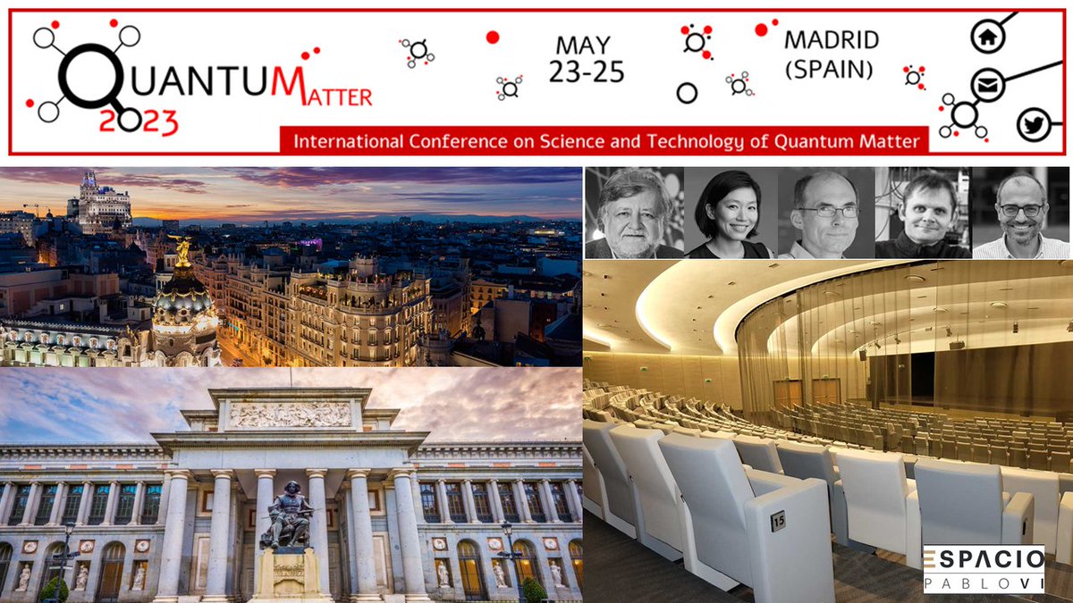 StephanSroche's tweet image. QUANTUM 2023 - first announcement ! (Madrid, May 23-25)- first speakers announced - Join the Quantum Matter &amp;amp; Information community in the Spanish Capital!
quantumconf.eu/2023/   @QuantumConf @QTEP_CSIC @DIPCehu @icn2nano #quantumtechnologies #quantuminformation #quantummatter