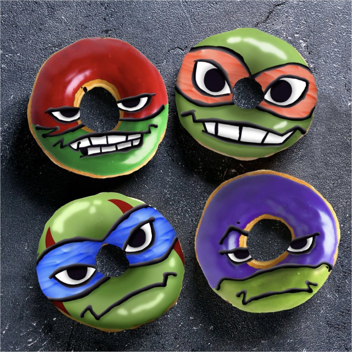 TMNT's tweet photo. HOT S̶O̶U̶P̶  DONUTS https://t.co/6wH6SvJ4eT