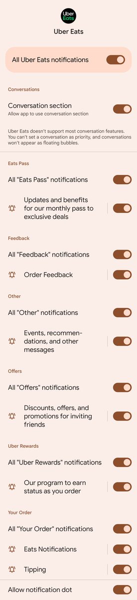 KyleDavidE's tweet photo. @LeaVerou @tshddx @UberEats For reference here are the channels for Uber Eats https://t.co/9rxYYN7Bq5