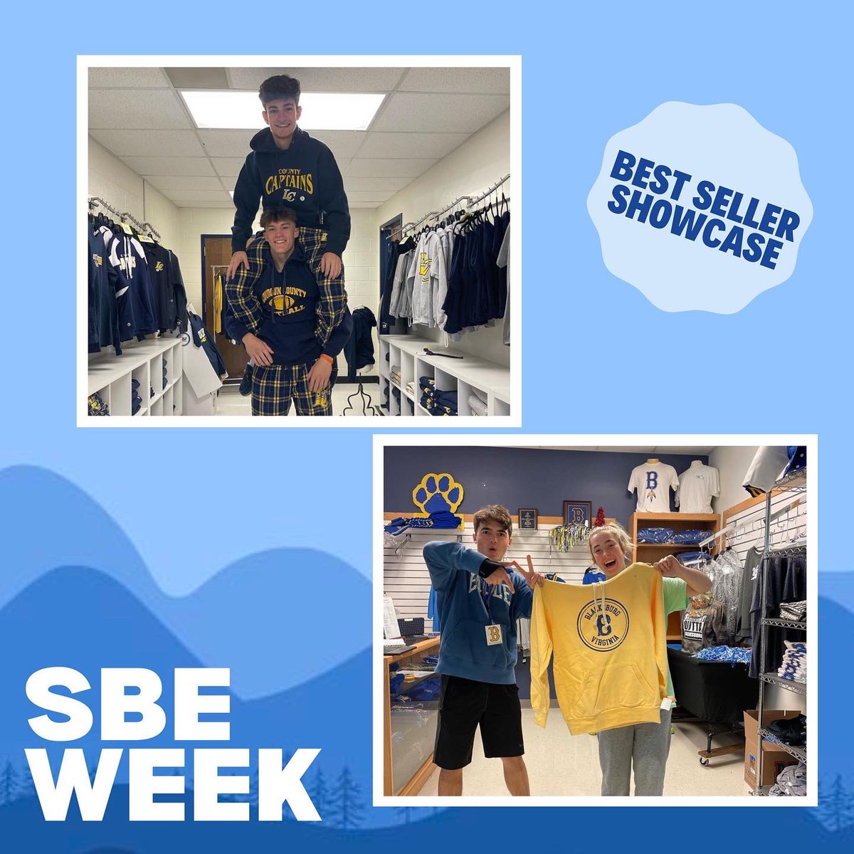 VirginiaDECA's tweet image. Thank you to all our awesome chapters for participating in SBE Week! We loved seeing how you were able to Reach Your Peak through SBE! 🏔🔹

#ReachYourPeak #DECASBEWEEK @DECAInc