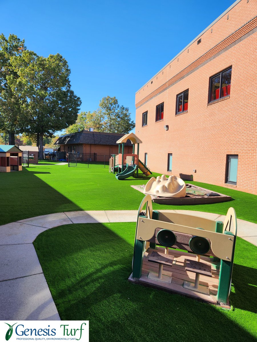 Genesis_Turf's tweet photo. We would like to thank Wesleyan Christian Academy in NC for their business. This #playground is now ready for action! #GenesisTurf #ArtificialTurf #ArtificialGrass #ArtificialPetTurf #SyntheticGrass #SyntheticTurf #Turf #ArtificialPlaygroundTurf https://t.co/248XGFwPQ2