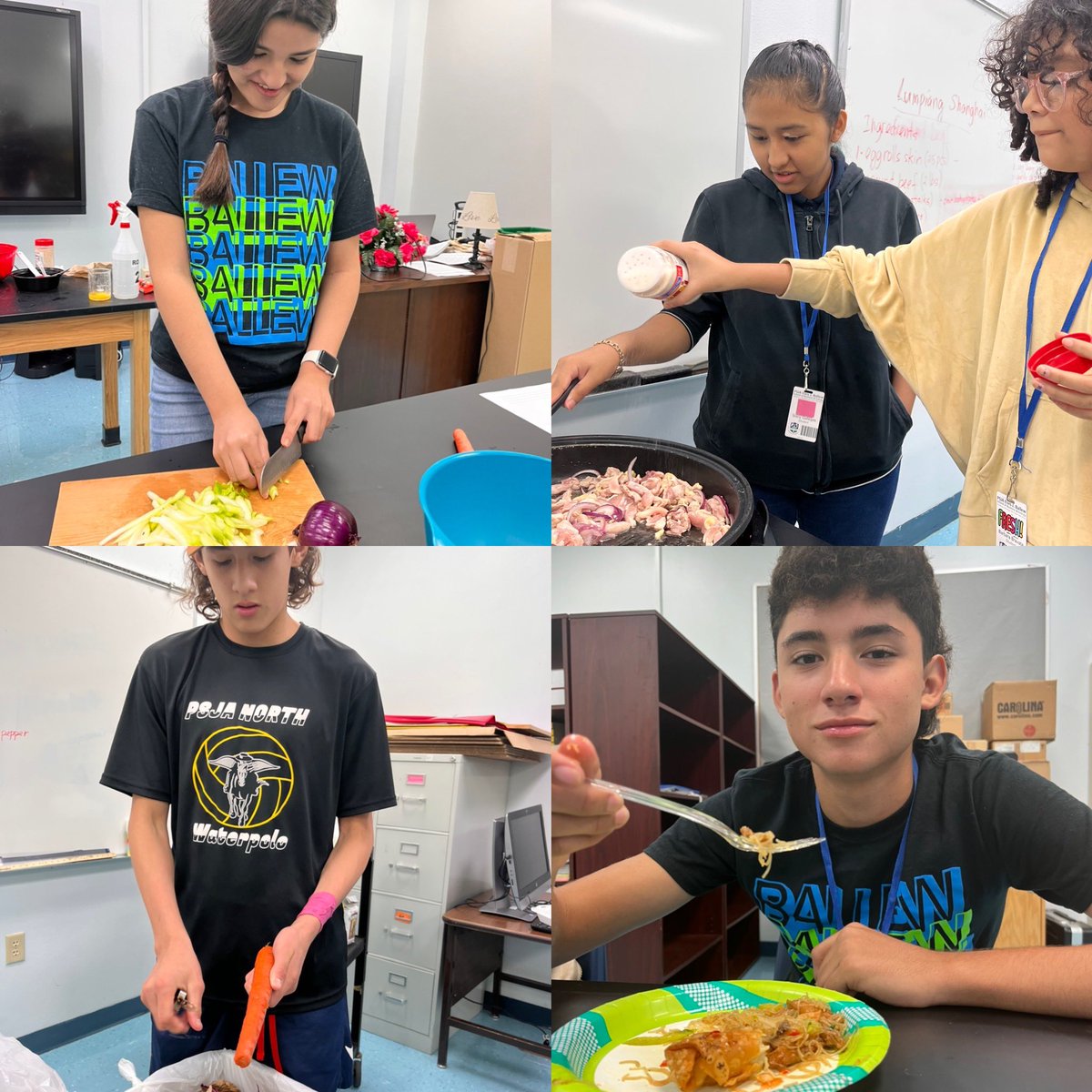 What do biomolecules taste like? In J. Demerre’s class, the carbohydrates, lipids, and proteins present in Lumpiang Shaianghi and Pancit Bihon are delicious! #FoodScience #HandsOnLearning #ScrumptiousScience