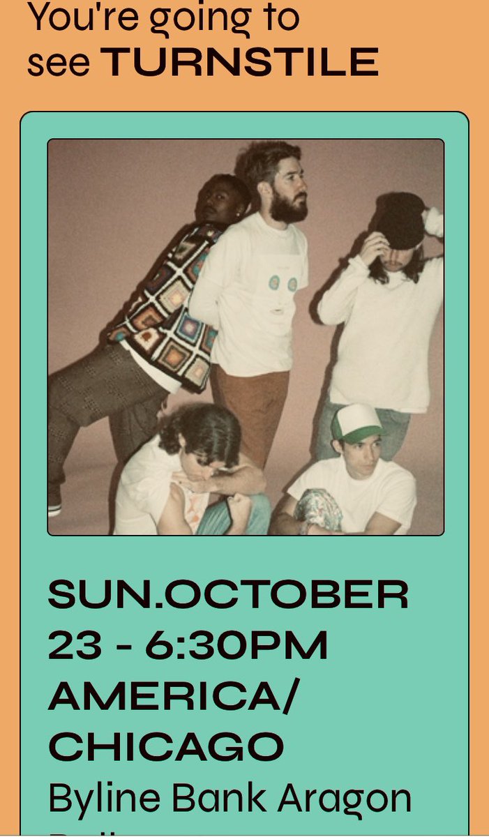 LFG!!!!! When this show is over, the next time I will see <a href="/TURNSTILEHC/">TURNSTILE</a> is w music gods <a href="/blink182/">blink-182</a> . Still wish they would let No Pressure post up on that tour 💗