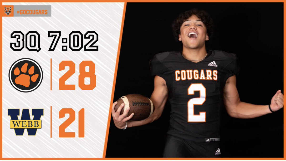 MTCSAthletics's tweet photo. Nate Sembiring with the 50 yard TD run!! #GoCougars @cecil_joyce @WGNSSports https://t.co/fSQwq5bEqD