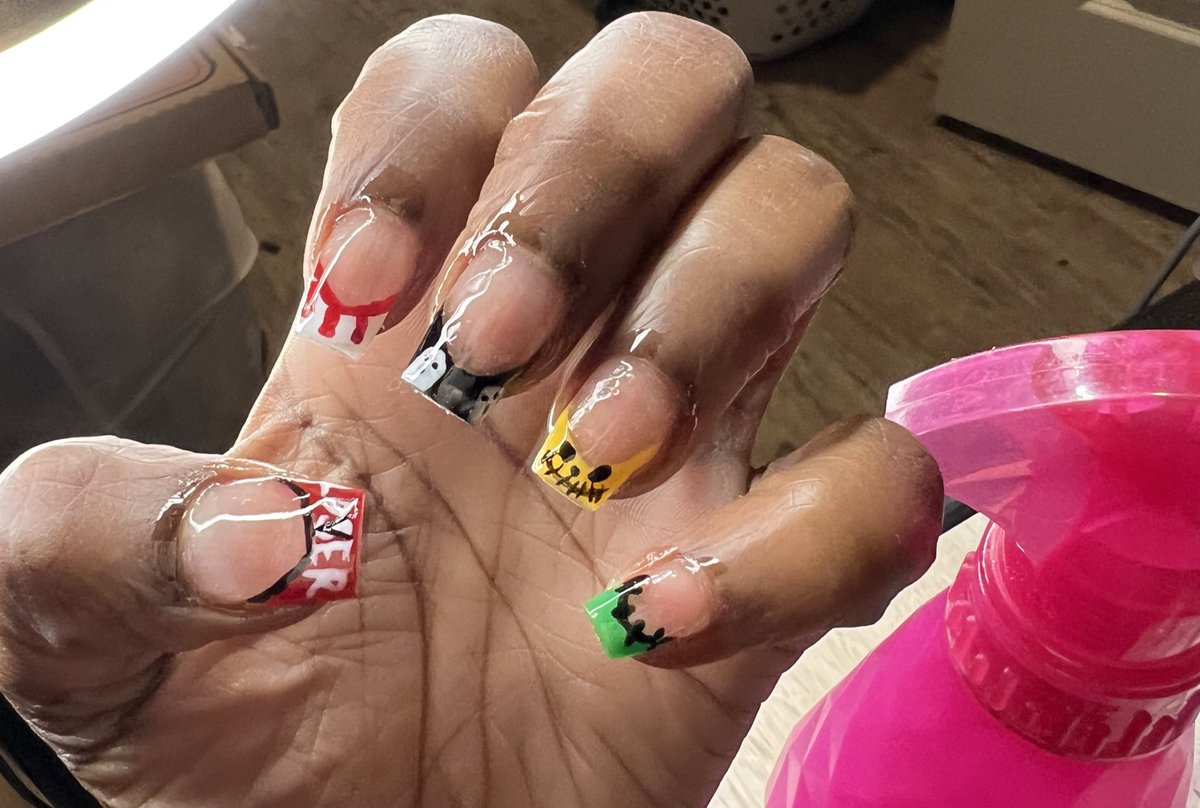 tmam___'s tweet photo. HALLOWEEN SET I DID ON MYSELF 🎃👻 BOOK YOUR APPOINTMENTS LADIES 🥰 https://t.co/wQUez7ycfo