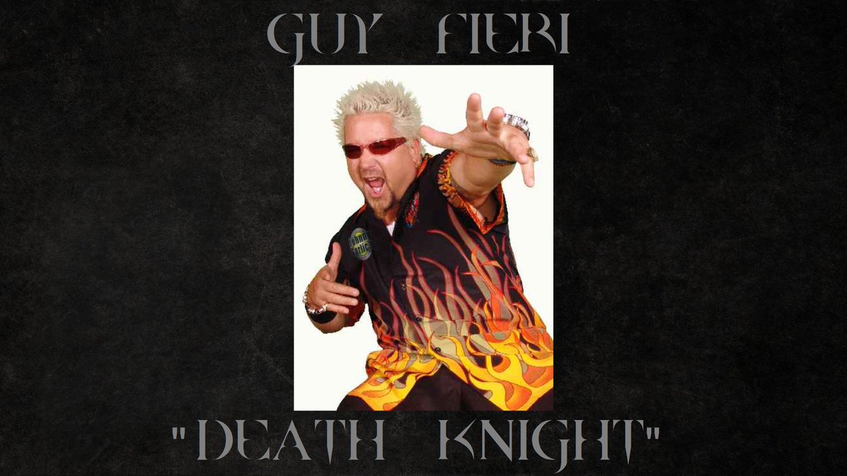 MVGNightdive's tweet photo. AND LAST BUT NOT LEAST (FOR NOW ANYWAY), THE MAYOR OF FLAVORTOWN HIMSELF, GUY FIERI, THE CHAD HIMSELF, WILL VOICE THE DEATH KNIGHTS, HE IS A HUGE FAN OF QUAKE, JUST LIKE US https://t.co/c8Id1kPrQJ