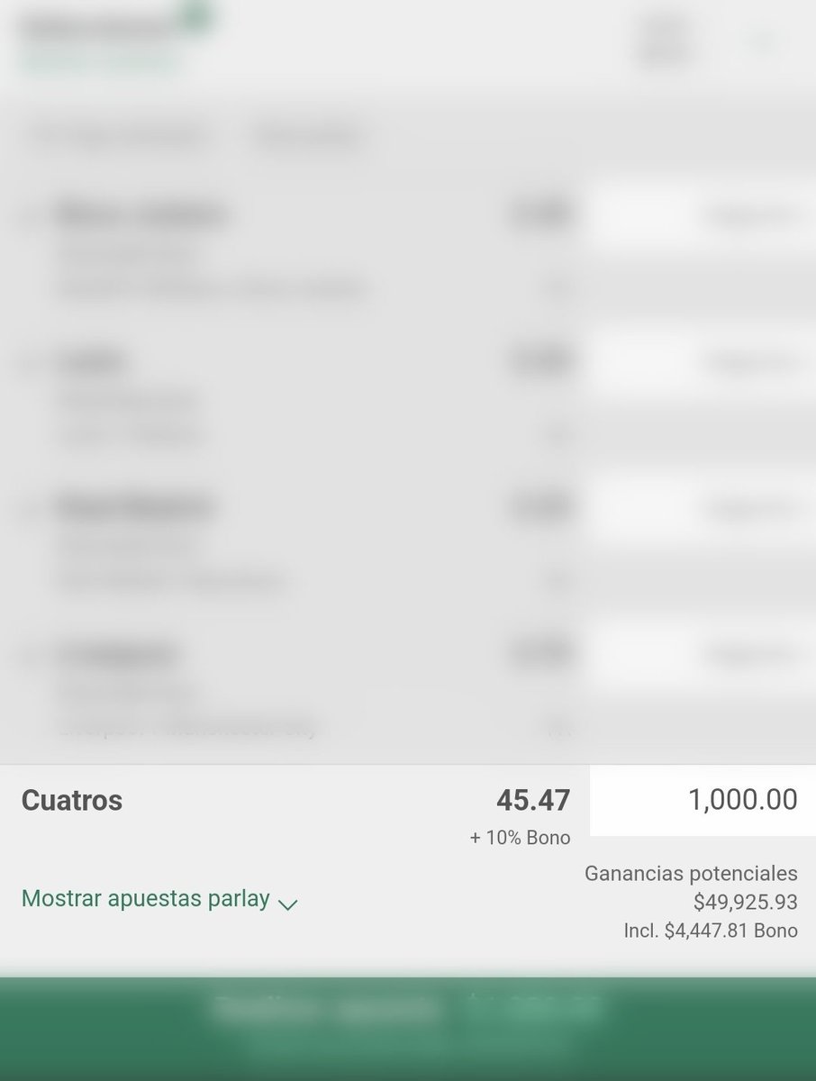 Parley con 4 equipos 100rt y la soltamos es para el domingo.