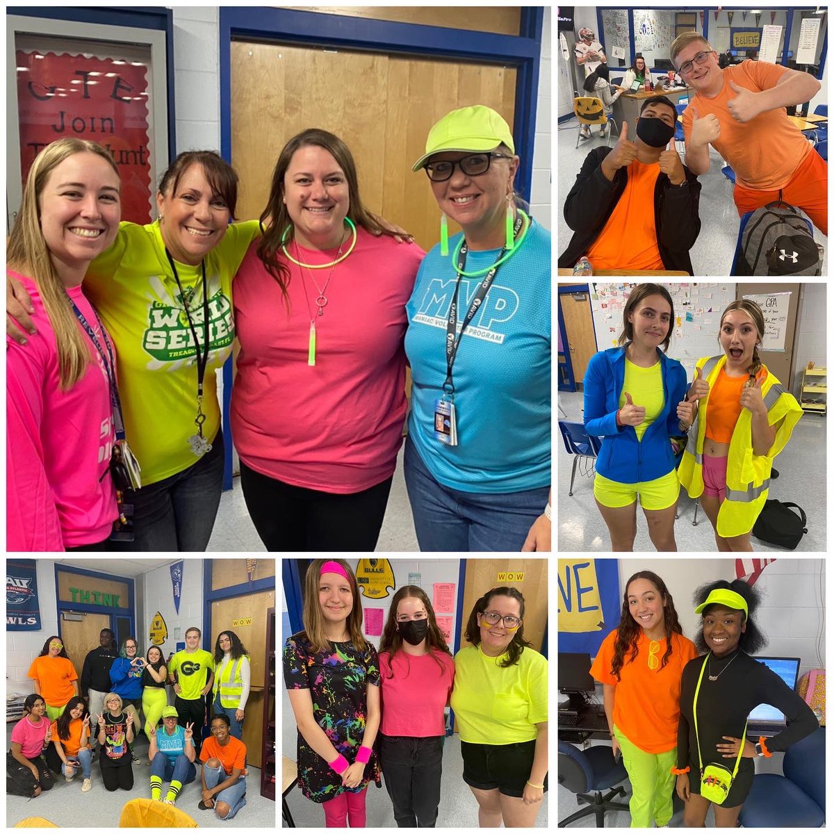 ARMWOODHSAVID's tweet photo. Neon Spirit Day was a success! #jointhehunt @Armwood_HS @ArmwoodAcademy @HillsboroughSch @DinaLangston https://t.co/izl0LIPkAX