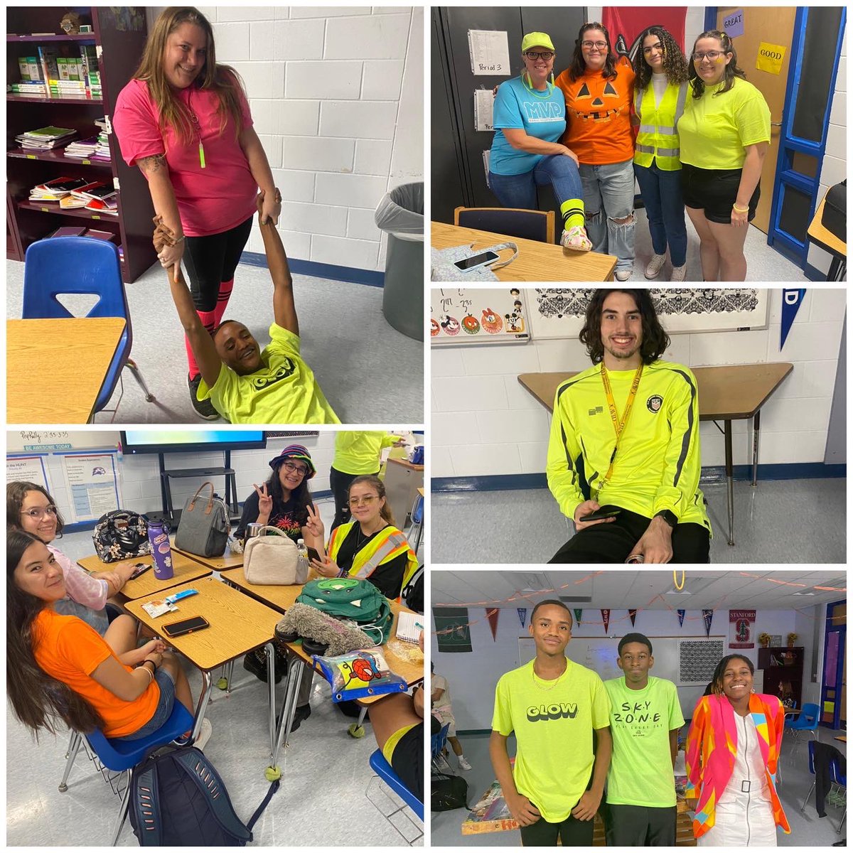 ARMWOODHSAVID's tweet photo. Neon Spirit Day was a success! #jointhehunt @Armwood_HS @ArmwoodAcademy @HillsboroughSch @DinaLangston https://t.co/izl0LIPkAX