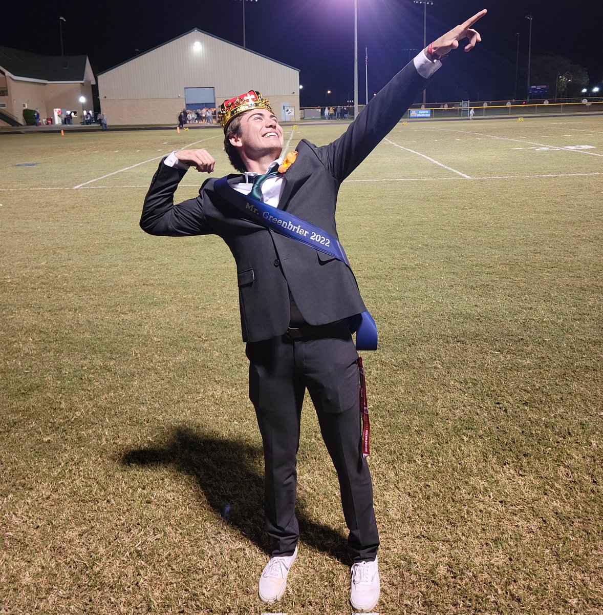 BaseballGCA's tweet photo. Congrats to "Mr Greenbrier 2022" @nicoangrisani! Way to represent! #Homecoming2022 #winateverything https://t.co/aVXLtH8neQ