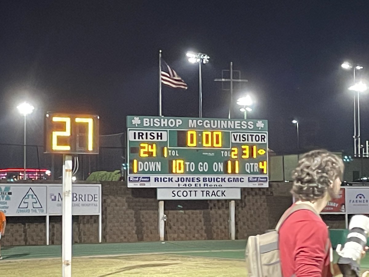 Final
Carl Albert: 31
Bishop McGuinness: 24
#OKPreps