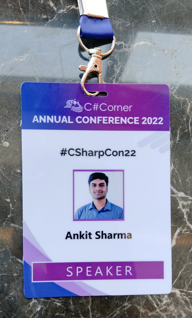 ankitsharma_007's tweet image. Super excited for my talk at the #CSharpCon22 today