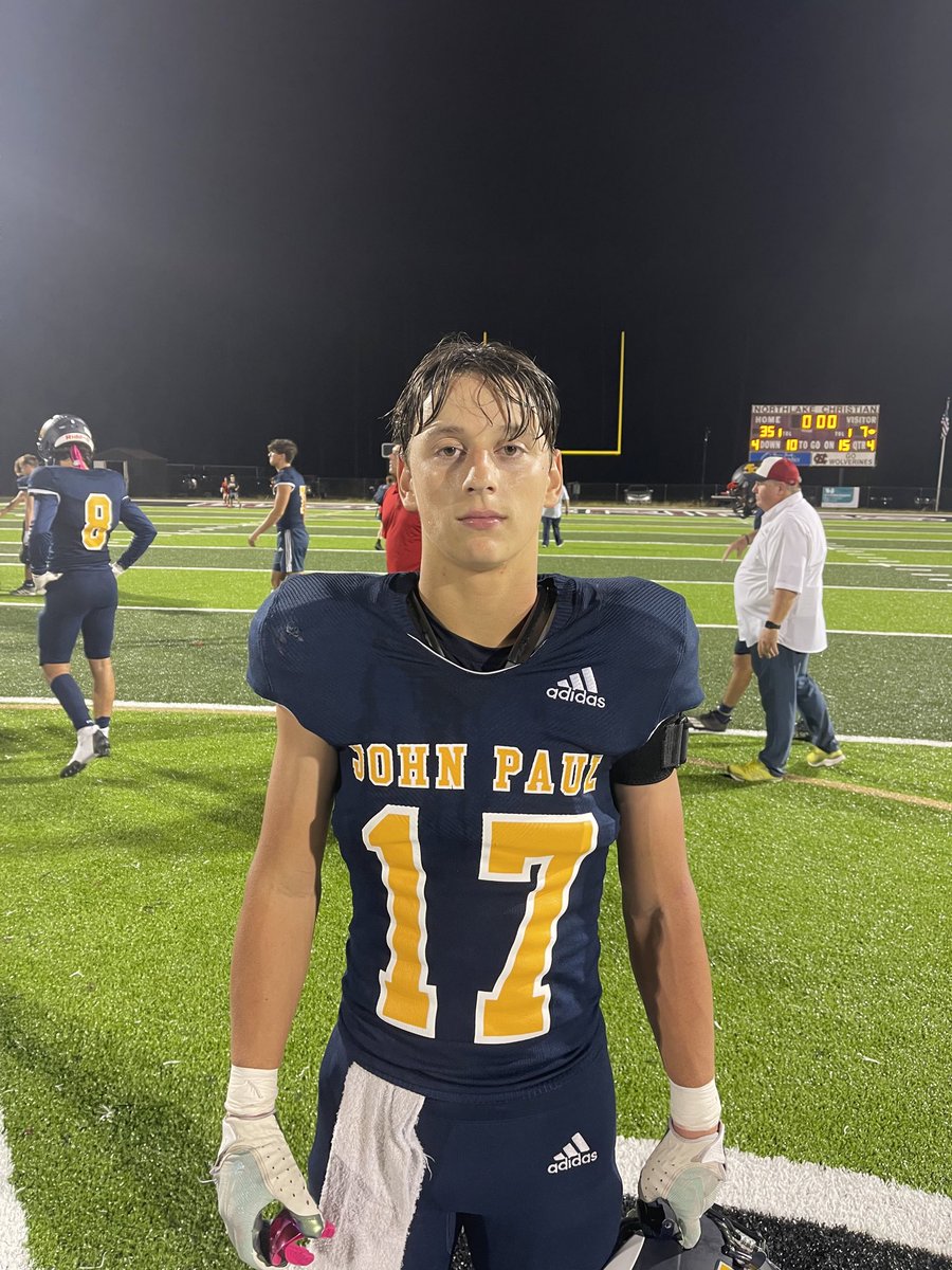 Our <a href="/Lake947/">Charles on Lake 94.7</a> player of the game is Blaze Rodriguez. 98 total yards and a td for <a href="/pjpfbfans/">PJP Football Fans</a>