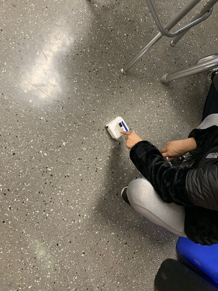 c_stanford's tweet photo. Dr. 🐱 (@MakeblockEdu) chased a treat &was adored by more followers!! I ❤️ that Dr. 🐱 engages some reluctant students!! It was exhausted from so much love, attention, & movement! Thinking of challenges for my kiddos to solve w/ it! #PlayIsEssential @mrdearybury @carlyandadam https://t.co/E83ePJnpQ2