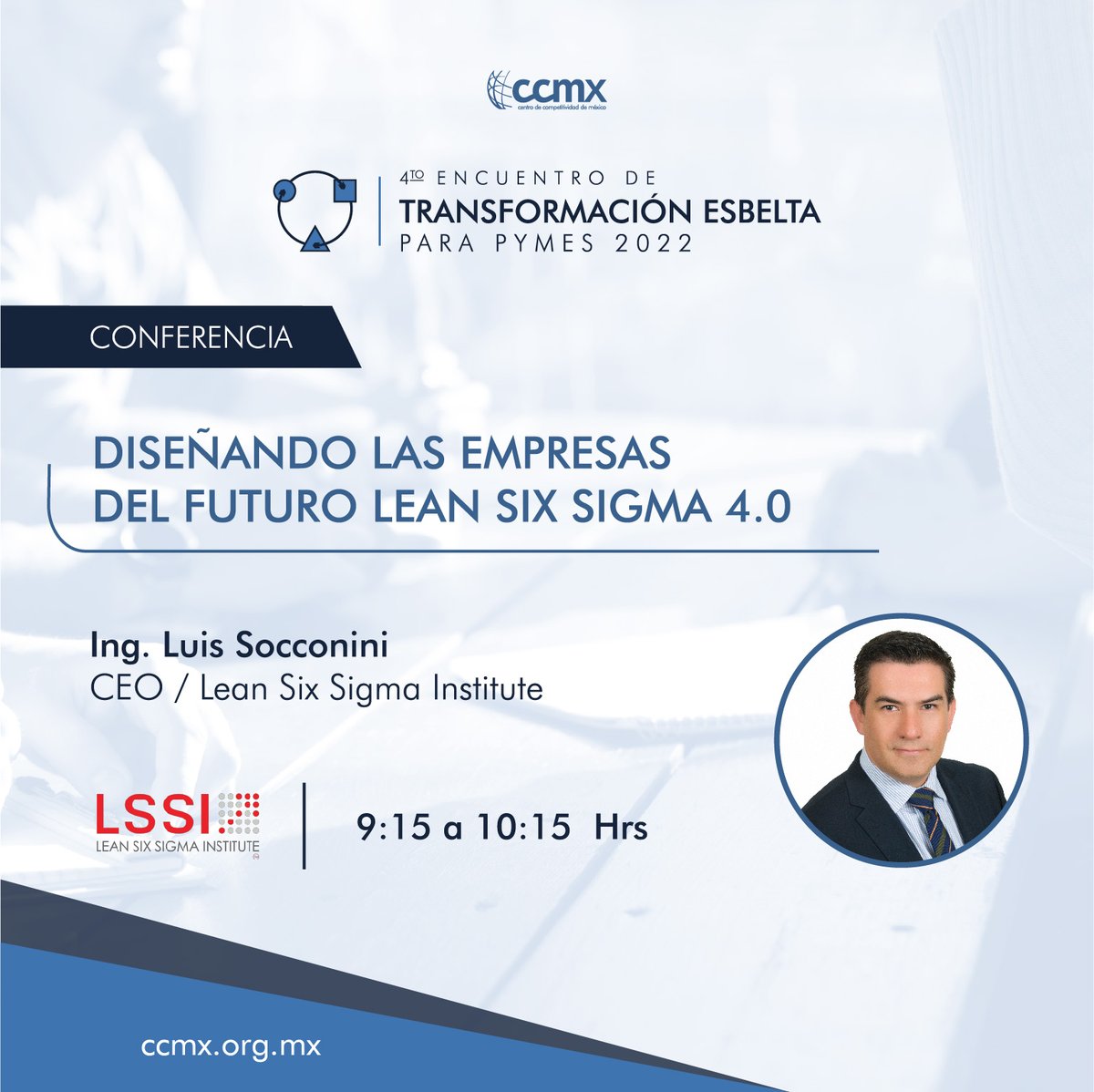 soyccmx's tweet photo. ¡Lograr la excelencia operativa de tu empresa, es posible! Conoce los expertos que participarán en el 4to. Encuentro de Transformación Esbelta, te ayudarán a adquirir las metodologías para eficientar tus procesos operativos. 

Regístrate: https://t.co/5E9hP95X9E

#ExcelenciaPyme https://t.co/O3sGSDScXM