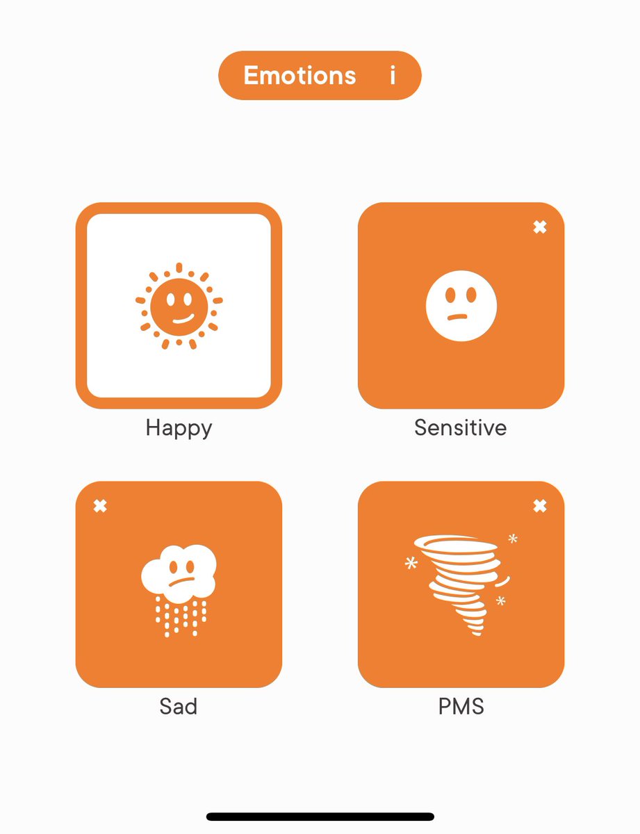 splendaca's tweet image. Remembering to check off all my period tracker app emotion boxes in the middle of a PMS breakdown &amp;gt;&amp;gt;💪