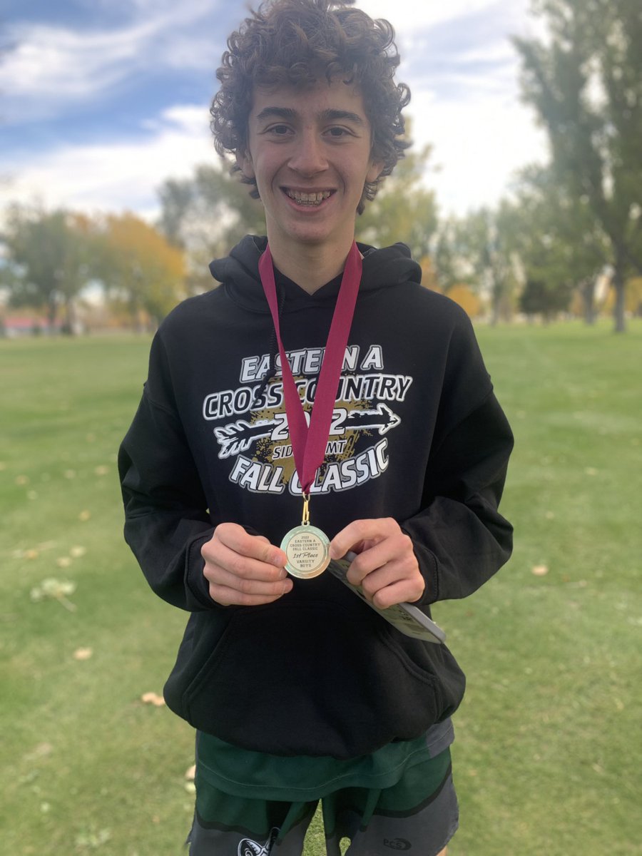 wearebc1's tweet photo. Looking at your 1st place winner of the Eastern A Division. Came in with a PR of 15.48! Congratulations Greyson and all BC runners today. Off to state next week! #wearebc #gorams https://t.co/ndv9XV7yTh